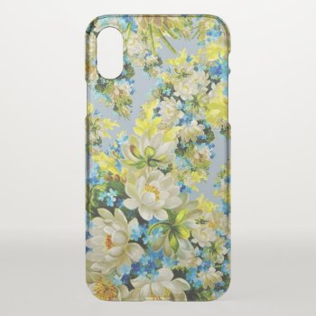 Vintage Yellow Floral Pattern Uncommon Iphone Case by MissMatching at Zazzle