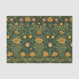 Vintage Yellow Floral Tissue Paper