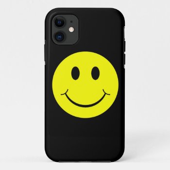 Vintage Yellow Happy Face Iphone 5 Case by zarenmusic at Zazzle