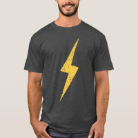 Vintage Yellow Lightning Bolt