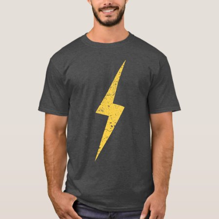 Vintage Yellow Lightning Bolt T-shirt