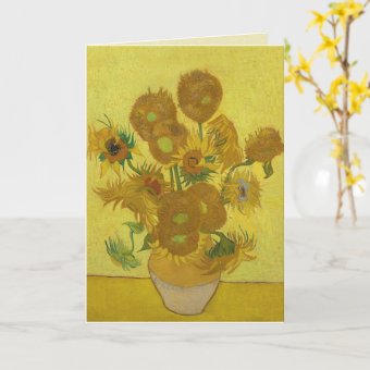 Vintage Yellow Ochre Sunflowers, Congratulations Card | Zazzle