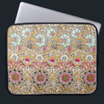 Vintage yellow pink William Morris's Corncockle Laptop Sleeve<br><div class="desc">Pretty beautiful fine art Watercolor painting of Sunrise over snow covered mountains and lake Shower Curtain</div>