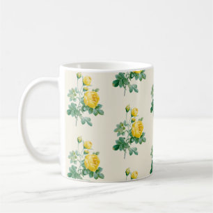 Vintage Yellow Rose Fine art Coffee Mug