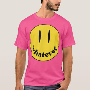 Vintage Yellow Smile Face Whatever Aesthetic T-Shi T-Shirt