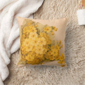 Vintage Yellow Spring Flowers Pillow (Blanket)