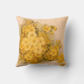 Vintage Yellow Spring Flowers Pillow (Back)