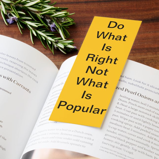 vintage yellow words of wisdom bookmark (Book)