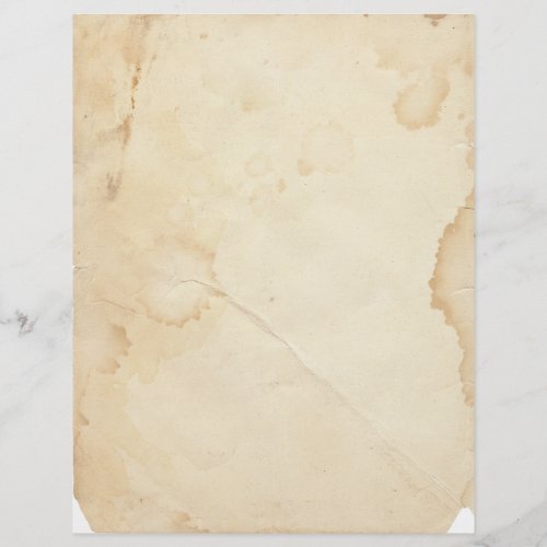 Vintage Yellowed and Stained Letterhead
