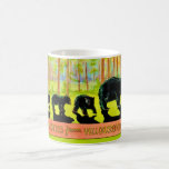 Vintage Yellowstone Bears Postcard Mug<br><div class="desc">An old whimsical postcard greeting from Yellowstone National Park featuring a family of bears repurposed on a mug.</div>
