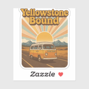 Vintage Yellowstone National Park – Adventure Sticker