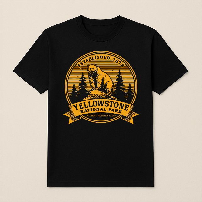 Vintage Yellowstone National Park Grizzly Bear T-Shirt (Creator Uploaded)