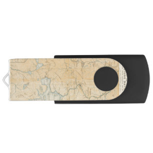 Vintage Yellowstone National Park Map Flash Drive