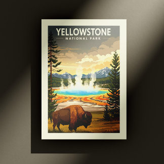 Vintage Yellowstone National Park Postcard