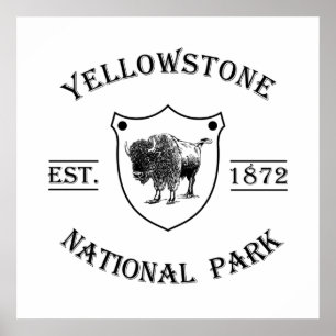 Vintage Yellowstone National Park Poster