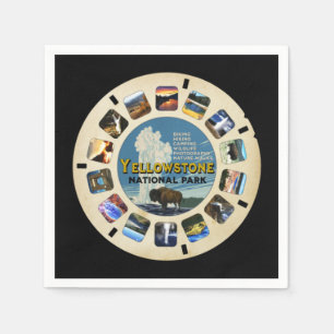 VINTAGE YELLOWSTONE NATIONAL PARK THEME PARTY NAPKINS