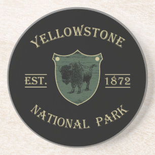 Vintage Yellowstone Ntaional Park Coaster