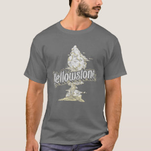 Vintage Yellowstone Park Geyser Old Faithful Souve T-Shirt