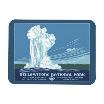 Vintage Yellowstone Wpa Travel Magnet by NationalParkShop at Zazzle
