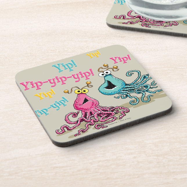 Vintage Yip-Yips Beverage Coaster (Left Side)