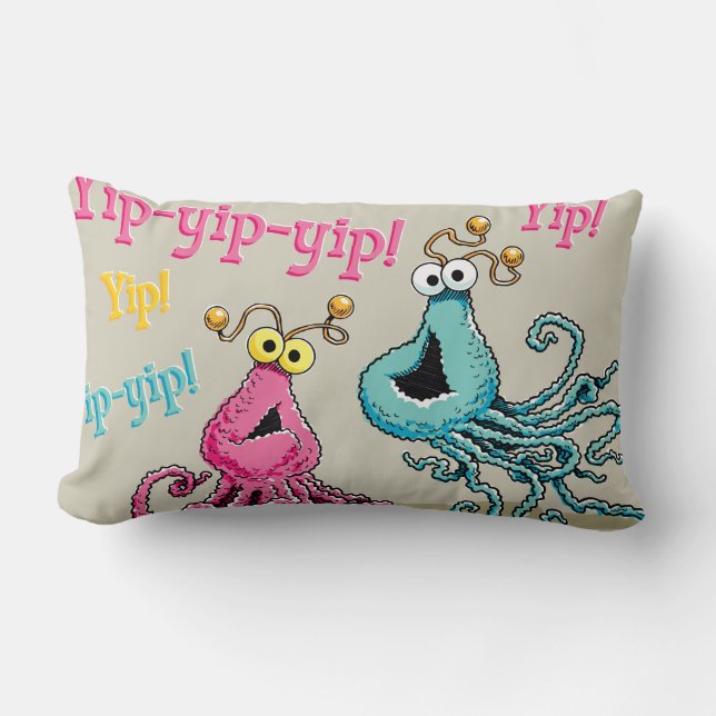 Vintage Yip-Yips Lumbar Pillow (Front)