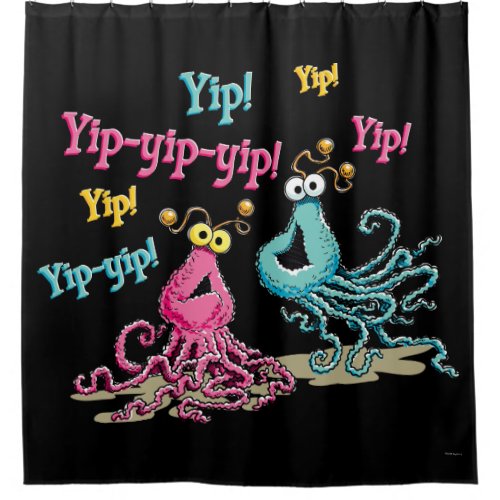 Vintage Yip_Yips Shower Curtain