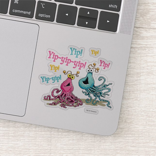 Vintage Yip-Yips Sticker (Detail)