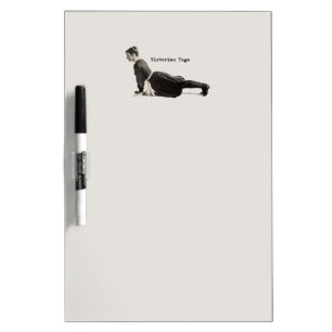 Vintage Yoga Woman Up Dog Antique Dry-Erase Board
