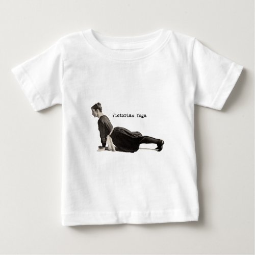 Vintage Yoga Woman Up Dog Baby T_Shirt