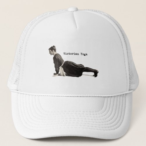 Vintage Yoga Woman Up Dog Trucker Hat