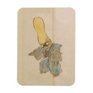 Vintage Yokai Swordsman Magnet