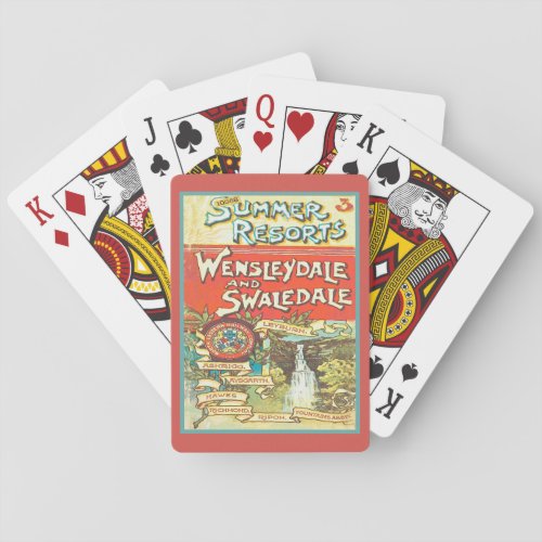 Vintage Yorkshire Railroad Tourist Guide Cover Art Playing Cards