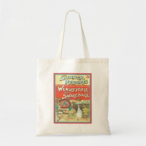 Vintage Yorkshire Railroad Tourist Guide Cover Art Tote Bag