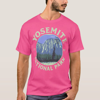 Vintage Yosemite National Park Ca California Hikin T-Shirt