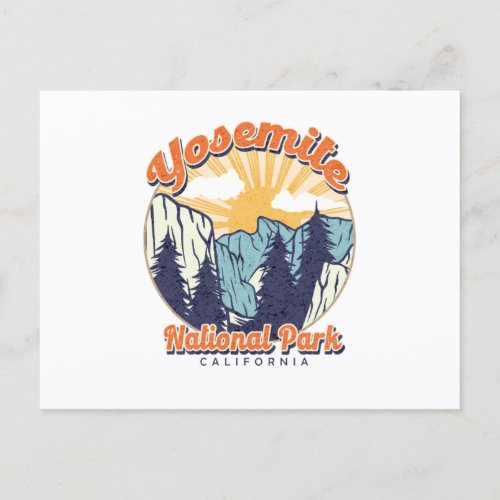 Vintage Yosemite National Park California Travel Postcard