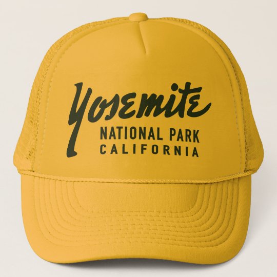 Vintage Yosemite National Park Trucker Hat | Zazzle.com