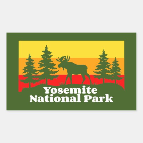 Vintage Yosemite Rectangular Sticker