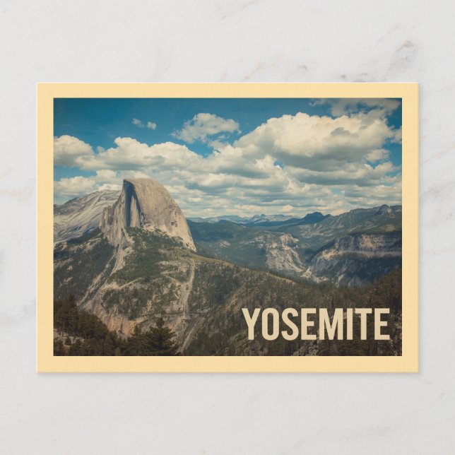 Vintage Yosemite Travel Postcard (Front)