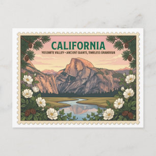 Vintage Yosemite Valley California National Park T Postcard