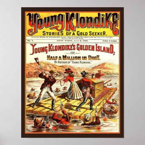 Vintage Young Klondike Gold Seeker Poster