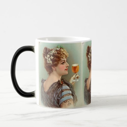 Vintage Young Lady  Magic Mug