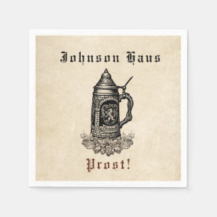 Vintage Your Name Haus Beer Stein Napkins
