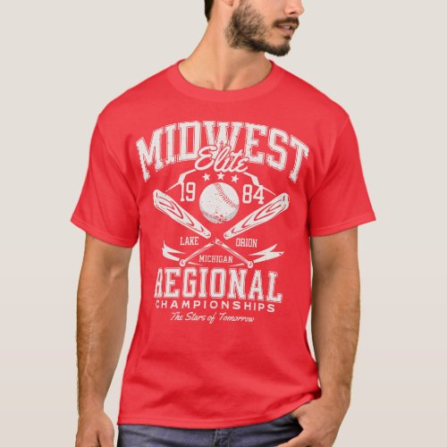 Vintage Youth Baseball League 1984 Midwest Elite R T_Shirt