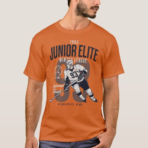 Vintage Youth Hockey Tournament 1983 Junior Elite  T_Shirt