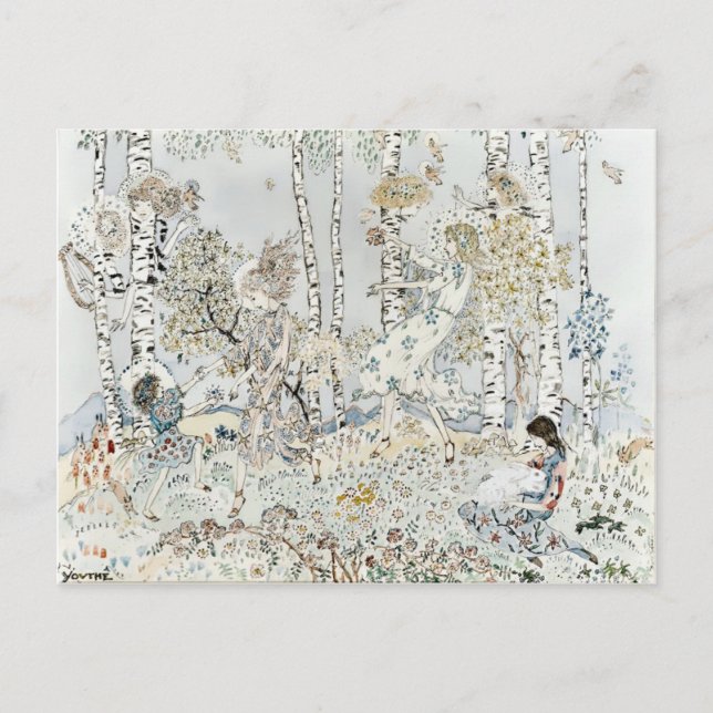 Vintage Youthe by Jessie Marion King Postcard (Front)