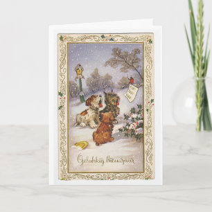 Vintage Yule Holiday Card