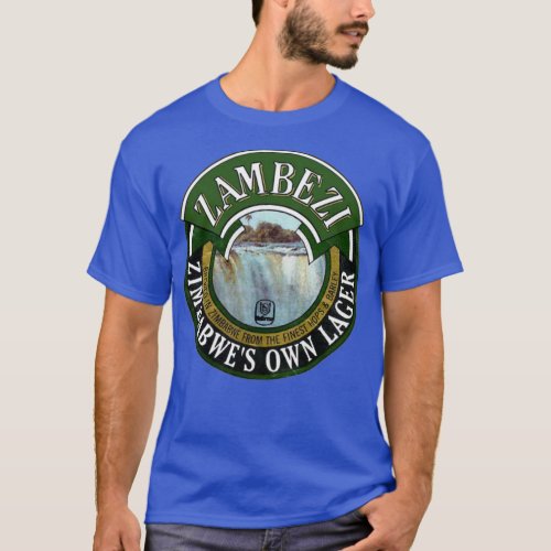 Vintage Zambezi Lager Logo T_Shirt