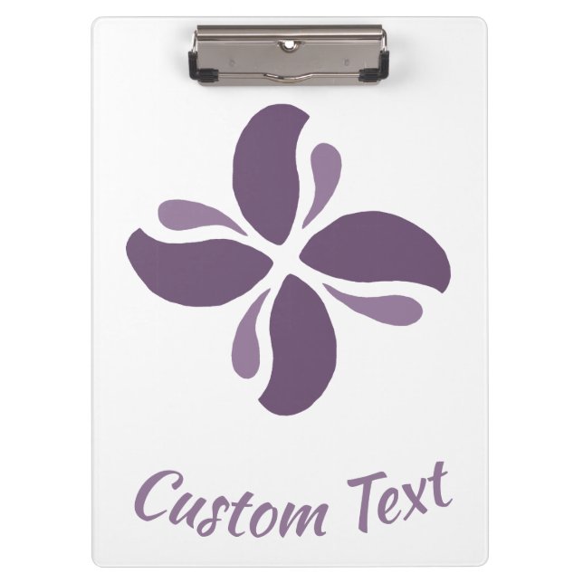 Vintage Zen Echo Lilac Kiss Clipboard (Front)