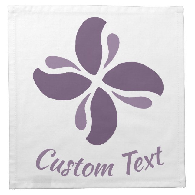 Vintage Zen Echo Lilac Kiss Cloth Napkin (Front)