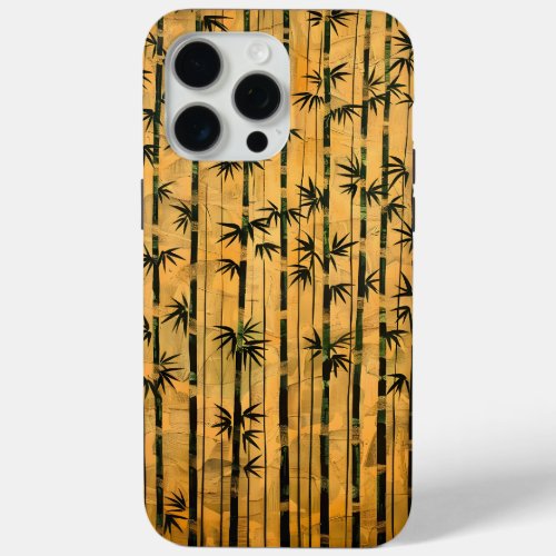 Vintage Zen Forest Bamboo  iPhone 15 Pro Max Case